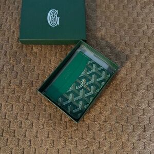 Goyard Emerald Green Card Holder
